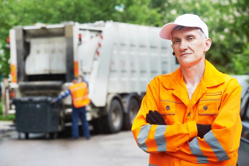 Professional house clearance team at work in Hainault