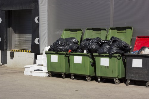 Specialized waste handling in a commercial setting